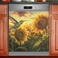 thumbnail image 1 of Hummingbird Sunflowers Dishwasher Magnetic Refrigerator Magnet Cover Kitchen Art Panel Decal Sticker Home Decorative 23"x26", 1 of 6