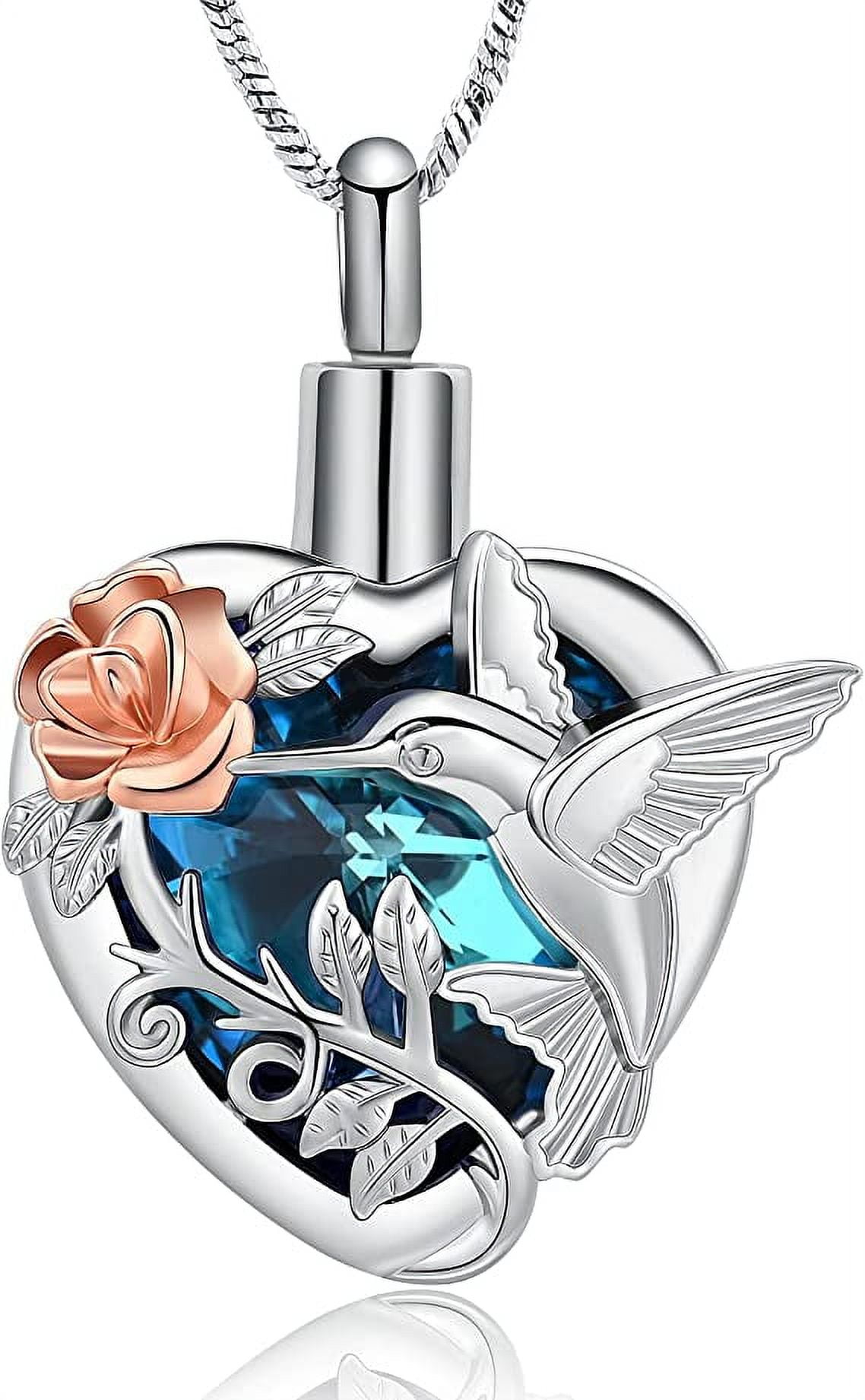 Hummingbird urn hotsell necklace