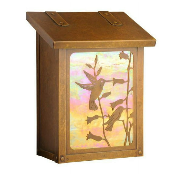 Hummingbird Vertical Mailbox, Honey - New Verde