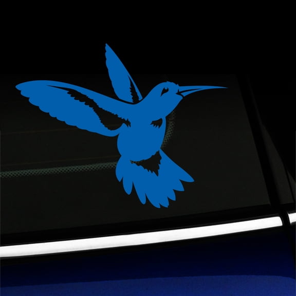 Hummingbird - Vinyl Decal - Choose Color - [AZURE BLUE]