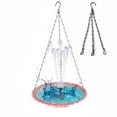 thumbnail image 1 of Hummingbird Water Fountain,Solar Hanging Bird Bath Fountain With Solar Panel & Glass Bowl & Hooked Chain,For Outdoor Garden/Patio/Lawn, 1 of 7