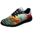 thumbnail image 1 of Hummingbird When A Hummingbird Visits Spring Shoes Sneakers Black Size 10, 1 of 7