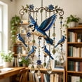 thumbnail image 1 of Hummingbird Wind Chimes Outdoor Vintage Bird Windchime with Crystal Suncatcher Prisms for Garden Patio Balcony Window Decor Sympathy Memorial Gifts, 1 of 6