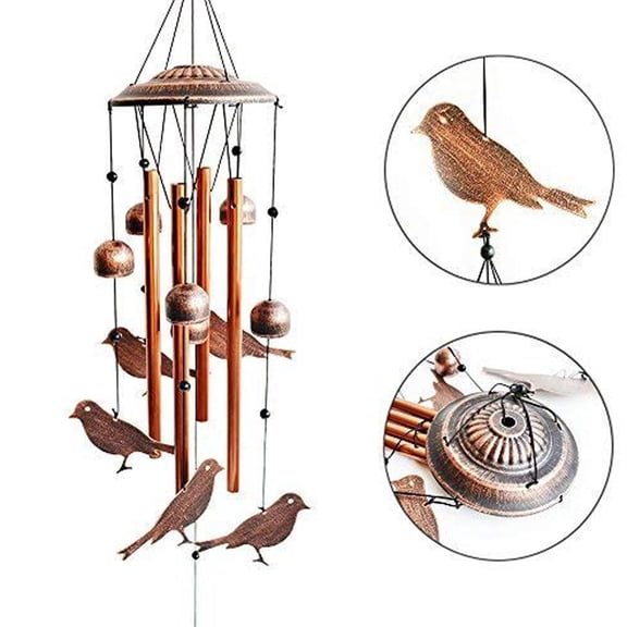 Hummingbird Wind Chimes for Outside,Metal Windchimes,Hummingbird Gifts for Women/Men,Wind Chime Garden Decor Outdoor,Memorial/Housewarming/Birthday/Festival Gifts,Front Yard Decor