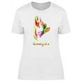 thumbnail image 1 of Hummingbird With Cool Plants T-Shirt Women -Image by Shutterstock, Female XX-Large, 1 of 2