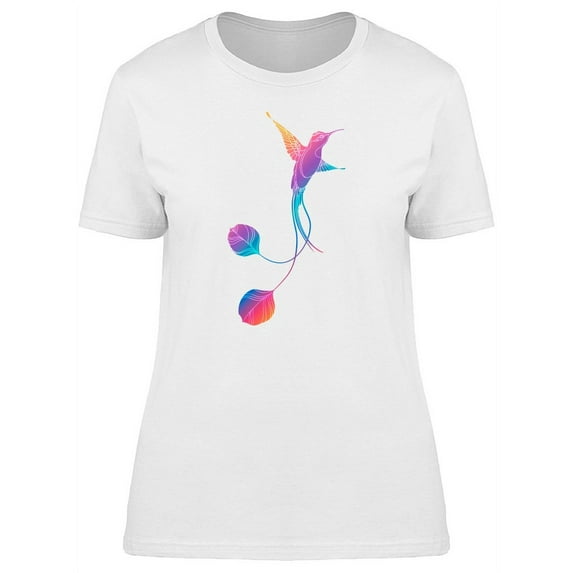 Hummingbird With Leaf Tail T-Shirt Women -Image by Shutterstock, Female Large