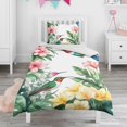 thumbnail image 1 of Hummingbird and Flower Duvet Cover and Pillowcase Set for Single Bedding, Bedroom Accessories for Kids Teens, 1 of 5