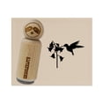 thumbnail image 1 of Hummingbird and Flower Rubber Stamp for Scrapbooking Crafting Stamping - Mini 1/2 Inch, 1 of 7