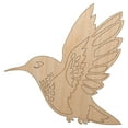 thumbnail image 1 of Hummingbird in Flight Wood Shape Unfinished Piece Cutout Craft DIY Projects - 6.25 Inch Size - 1/4 Inch Thick, 1 of 7