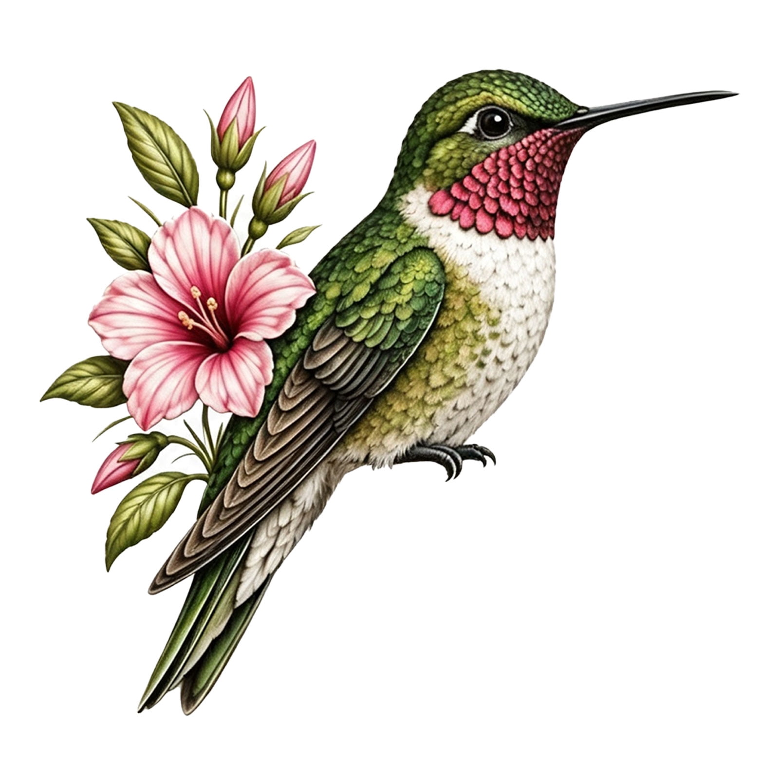 Hummingbird with Flower Door Frame Corner Topper, 9in Resin Wood ...