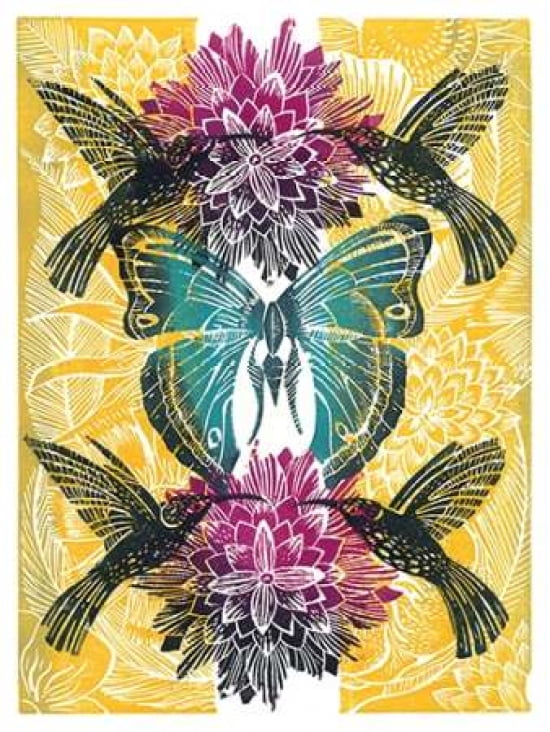 Hummingbirds Canvas Art - Amanda Colville (18 x 24)