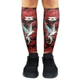 thumbnail image 1 of Hummingbirds Compression Leg Sleeves S/M / Red, 1 of 4
