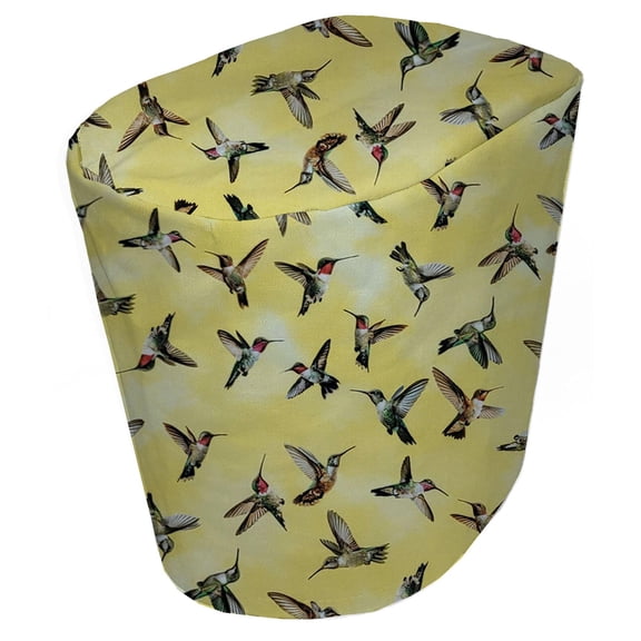 Hummingbirds Food Processor Cover by Penny's Needful Things (Large, Yellow)