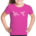 thumbnail image 1 of Hummingbirds - Girl's Word Art T-Shirt, 1 of 2