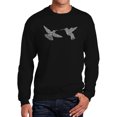 thumbnail image 1 of Hummingbirds - Men's Word Art Crewneck Sweatshirt, 1 of 2
