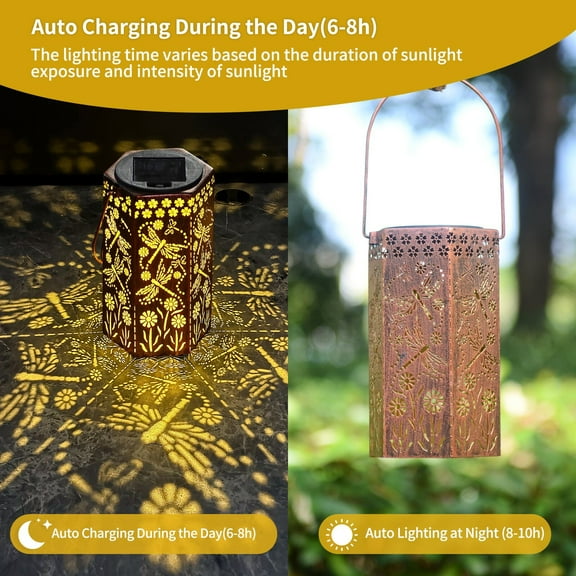 Dragonfly Solar Light Outdoor Gift Female Mom Grandma Mother Birthday Gift Courtyard Lawn Solar Garden Decorative Metal Light