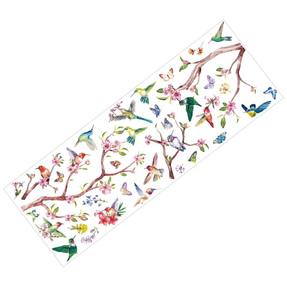 Hummingbirds Wall Decal Peel and Stick Hummingbird on The Tree Branch ...