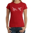 thumbnail image 1 of Hummingbirds - Women's Word Art T-Shirt, 1 of 2