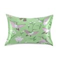 thumbnail image 1 of Hummingbirds and Flowers King Size Pillowcase Ultra Soft Silky Fabric Wrinkle Fade Resistant 20x40in, 1 of 9