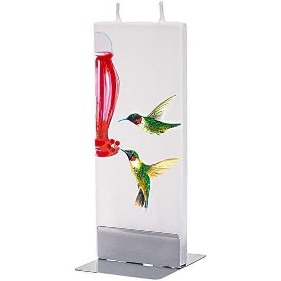 Hummingbirds with Feeder Candle