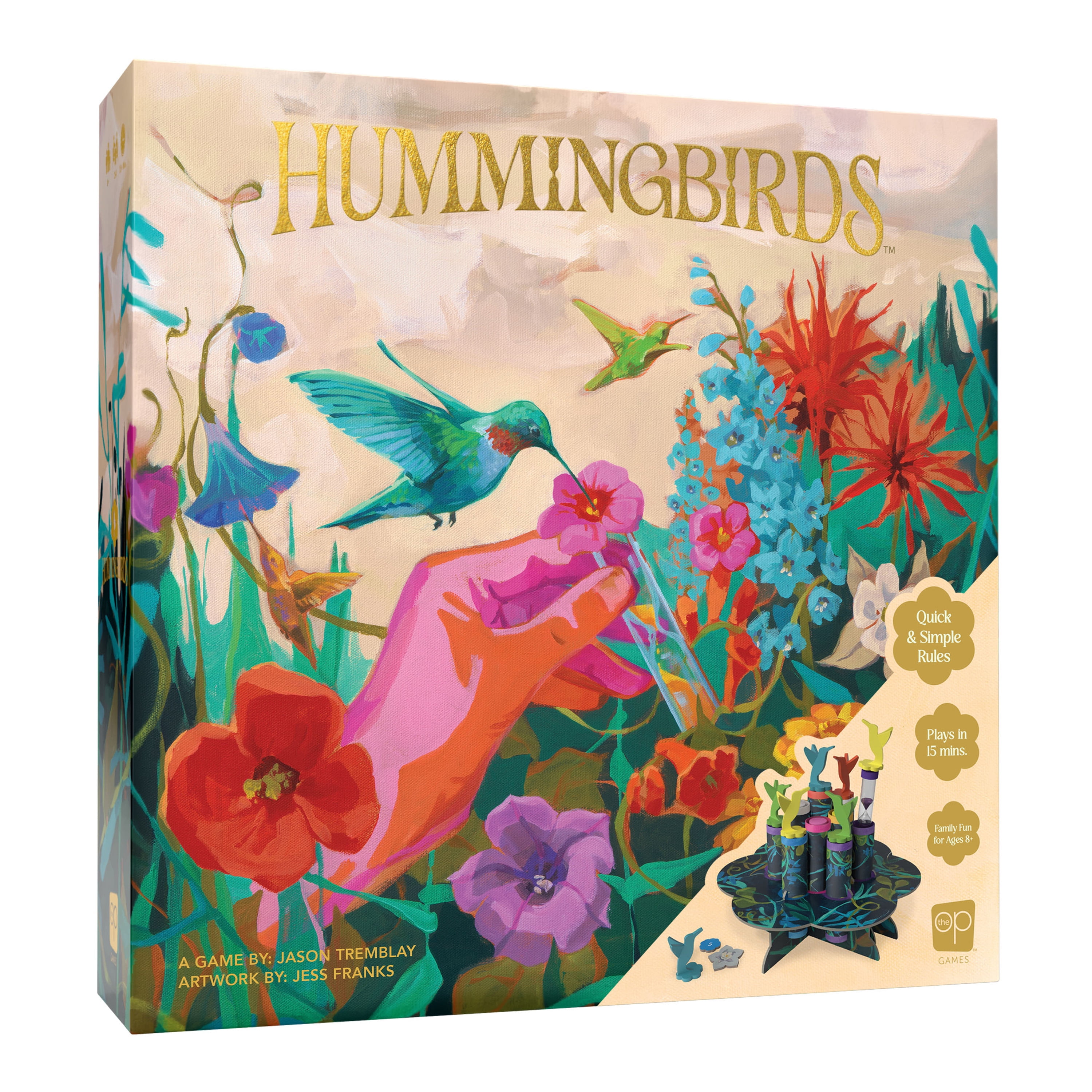 Hummingbirds Board Game, A Real-Time, Push Your Luck Dexterity