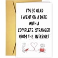 thumbnail image 1 of Humor Anniversary Card Women Men, Online Dating Card, Cute Love Cards, Funny Valentine's Day Gifts for Her Him, Happy Valentines Day Cards for Husband Wife Boyfriend Girlfrend, 1 of 1