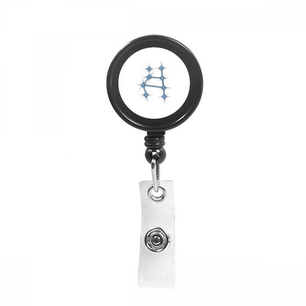 Humor Beautiful Lucky Stars Retractable Keychain Badge Holder ID Badge