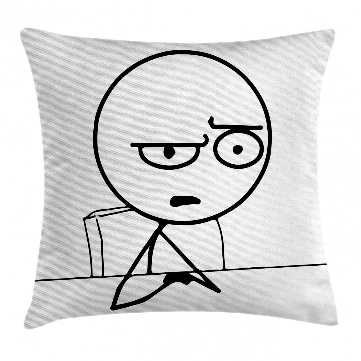 Humor Decor Throw Pillow Cushion Cover, So What Guy Meme Face Best ...
