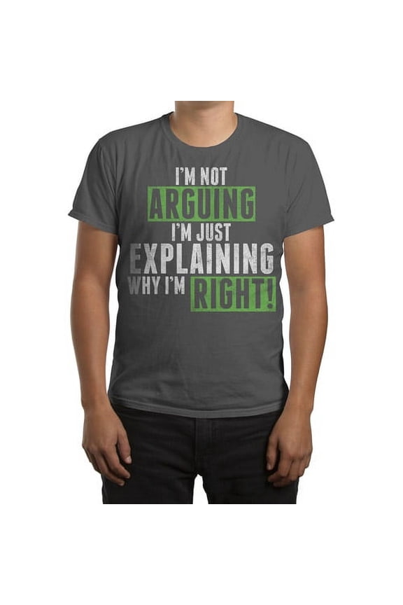 Explaining Short Sleeve Round Neck Graphic, T-Shirts (Men's)