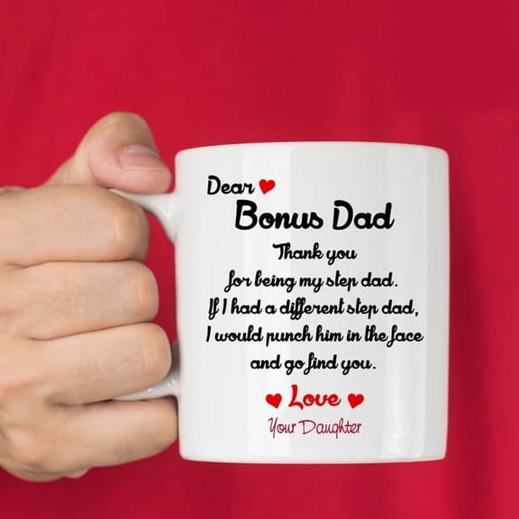 Humor Father's Day Gift from Step Daughter to Bonus Dad, Best Step Dad Father's Day Gift
