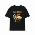 thumbnail image 1 of Humor Graphic Tee,Tops Has"Go Dog Go"Text With The Dog Driving Car Pattern,Round Neck Regular Fit T-shirts, Size(S-5XL), 1 of 5