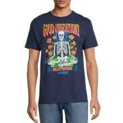 Humor Mens & Big Mens Good Vibrations Skeleton Graphic T-Shirt