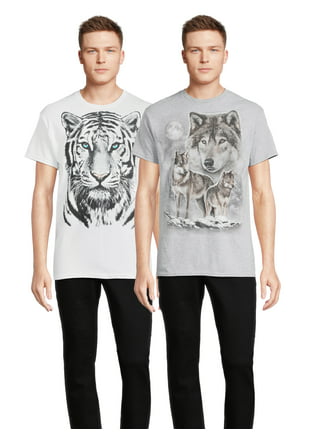 Tiger Embroidered White Long Sleeve TT64241 Slim Fit T-Shirt