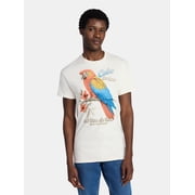 Men's and Big Men's Cabo San Lucas Parrot Cotton Graphic Tee with Short Sleeves, Size S-3XL