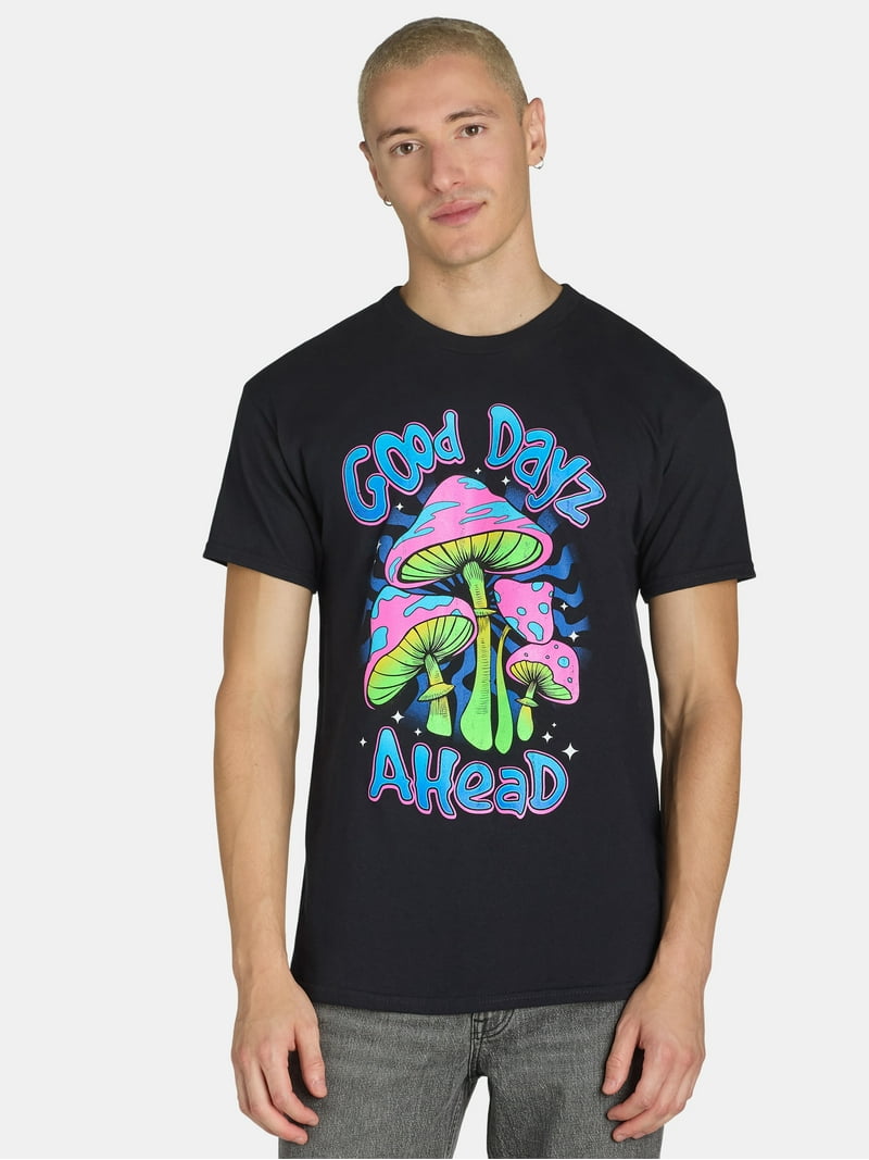 Humor Men's Good Dayz Ahead Graphic Tee with Short Sleeves, Cotton