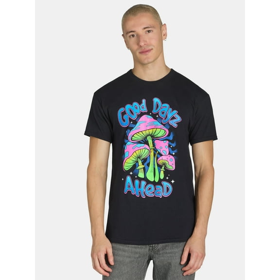 Humor Men's and Big Men's Good Dayz Ahead Graphic Tee with Short Sleeves, Sizes S-3XL