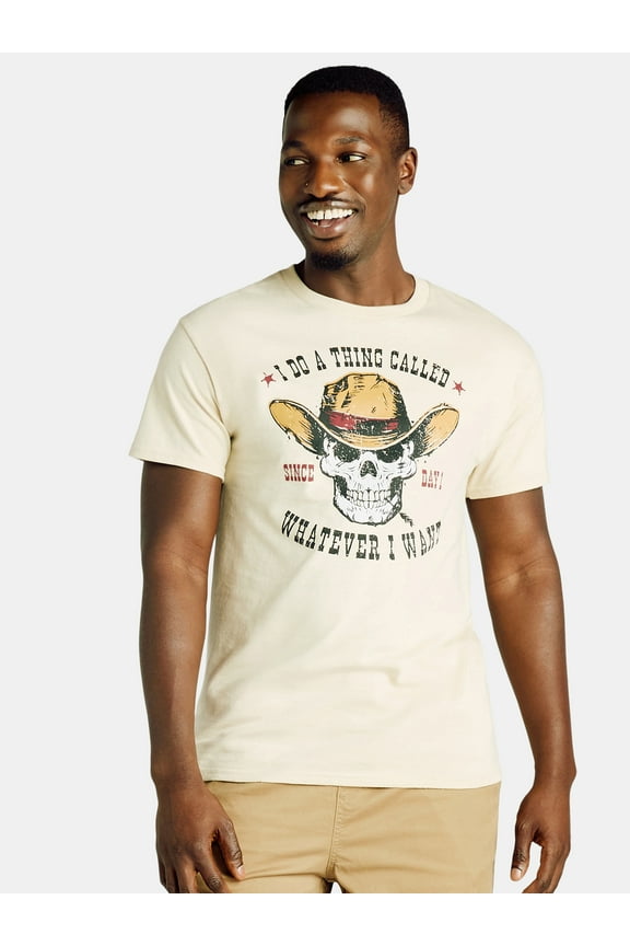 Men's and Big Men's I Do a Thing Called Whatever I Want Graphic Tee with Short Sleeves, Sizes S-3XL