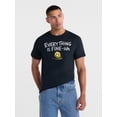 thumbnail image 1 of Humor Men's and Big Men's Smiley Face Graphic Cotton Tee with Short Sleeves, Sizes S-3XL, 1 of 5