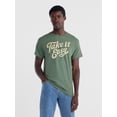 thumbnail image 1 of Humor Men's and Big Men's Take It Easy Graphic Cotton Tee with Short Sleeves, Sizes S-3XL, 1 of 5