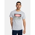 thumbnail image 1 of Humor Men's and Big Men's Warning Mouth Works Faster Than Brain Graphic Tee, Size S-3XL, 1 of 5