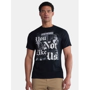Humor Mens and Big Mens Cats You Not Like Us Cotton Graphic Tee Shirt, Sizes S-3XL