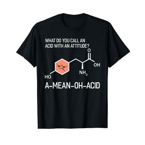 Humor Nerdy Chemistry Unisex T Shirt Gifts-Amino Acid for Women Men Chemistry Funny Cute Shirt