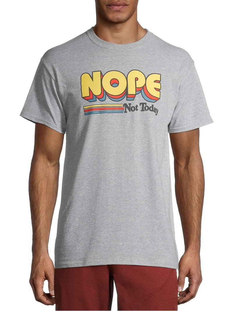 Humor Nope Not Today Men's and Big Men's Graphic T-Shirt - Walmart.com
