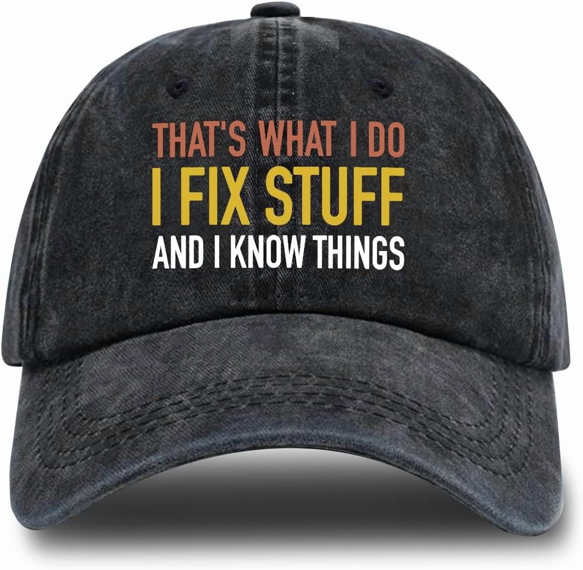 Vintage Washed Cotton Baseball Cap Embroidered Funny Sayings Adjustable Unisex Humor Saying Adjustable Washed Cotton Baseball Cap, Funny  main image 3