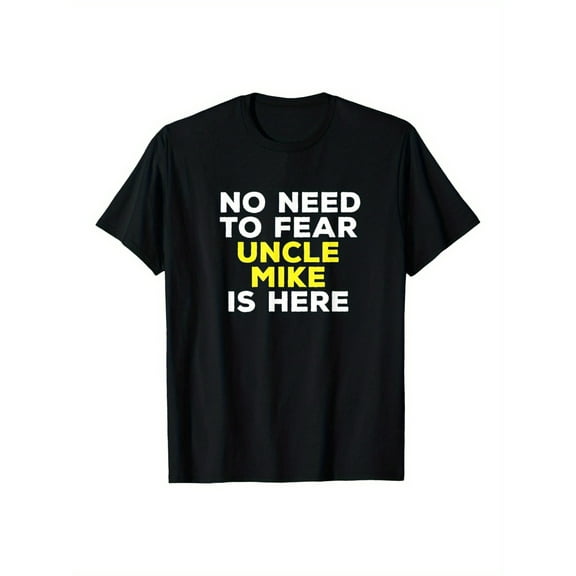 Humor Uncle Graphic T-Shirt - Mike 180g Family Men's Name T-Shirt Gift