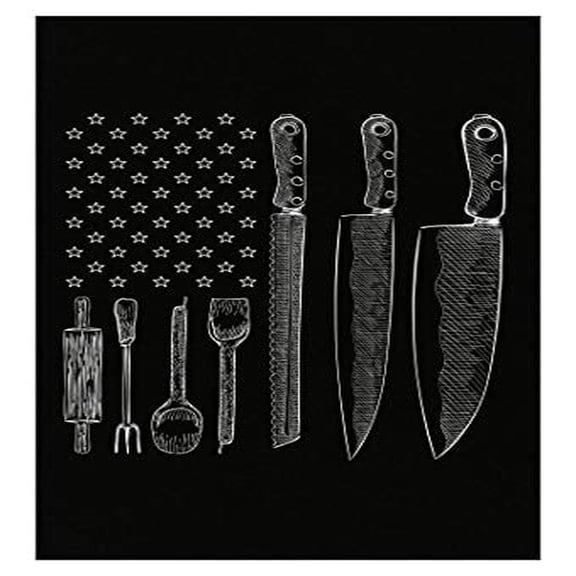 4th of July American Flag Poster - Wall Decor for BBQs Gift