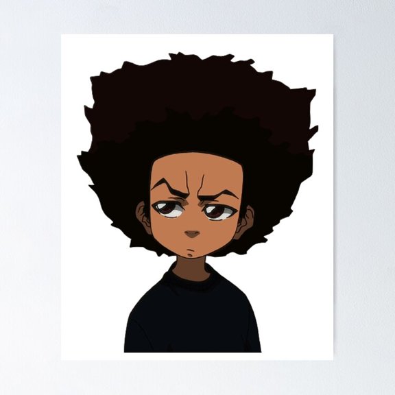 Humorous Animated Peeking Character Sneaking View Graphic Wall Decor, Unframed Poster