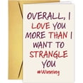 thumbnail image 1 of Humorous Anniversary Card & Gift For Husband Wife Boyfriend Girlfriend Fiance Fiancee Partner, Funny Wedding Anniversary Card, Cute Birthday Cards for Women Men, Happy Valentines Cards for Couple, 1 of 1