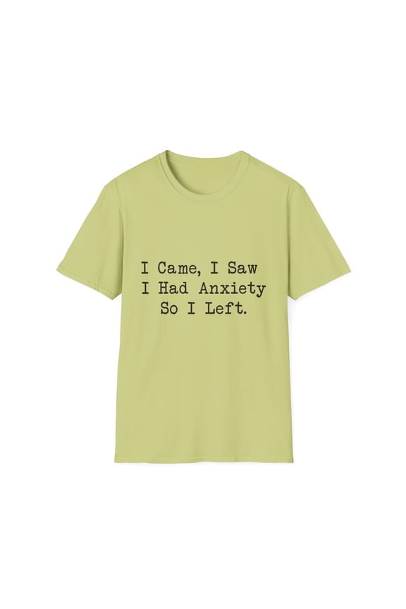 Humorous Anxiously Sarcastic Introverted Statements Puns Hilarious Awkward Introverts Mockeries Sayings Unisex Softstyle T-Shirt