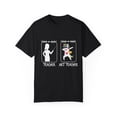thumbnail image 1 of Humorous Artistic Students Teachers Gift Funny Teacher & Unicorn Art Teacher Graphic Men Women Unisex Garment-Dyed T-shirt, 1 of 4